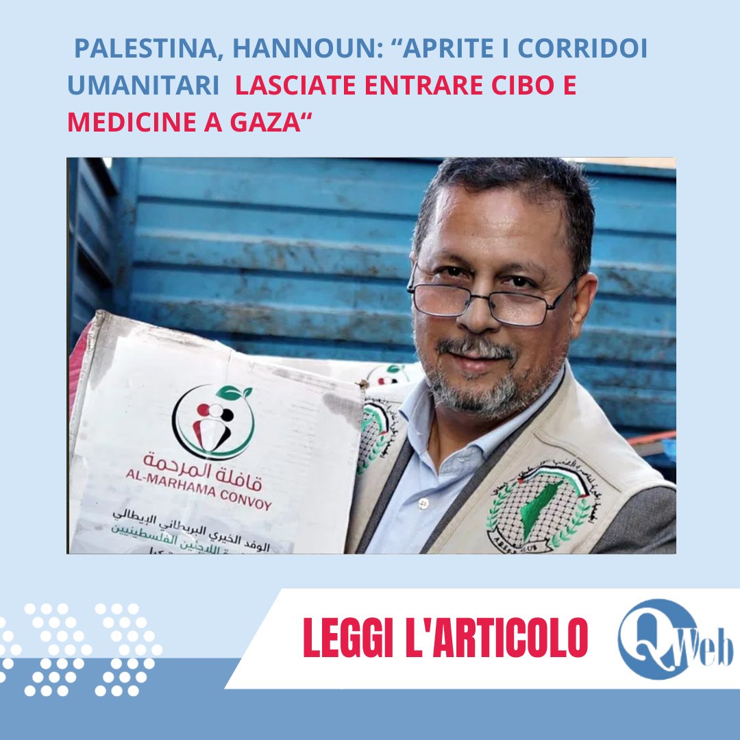 Hannoun: no dell’Italia al cessate il fuoco “Schiaffo agli italiani":
LEGGI L'ARTICOLO: quotidianoweb.it/inchieste/inte…
SOSTIENI #QuotidianoWeb l'informazione LIBERA: quotidianoweb.it/donazione/
#gaza #freepalestine #israel #jerusalem #palestina #savepalestine #islam #palestinian #gazanation