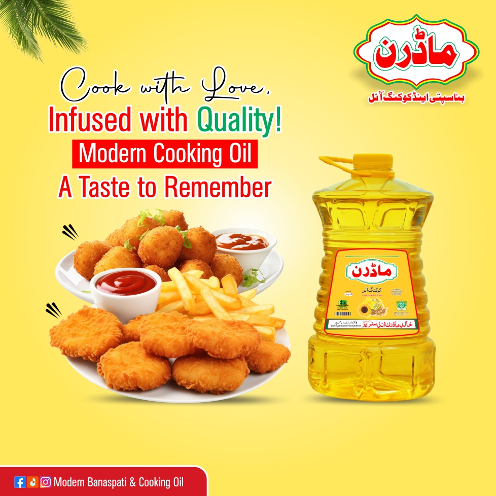 Cook with Love infused with #Quality #Modern Cooking Oil a taste to remember
#ModernBanaspati&CookingOil
#Modern #ModernCookingOil #CookingOil #Banaspati #HealthyCookingOil #FlavorfulDelight