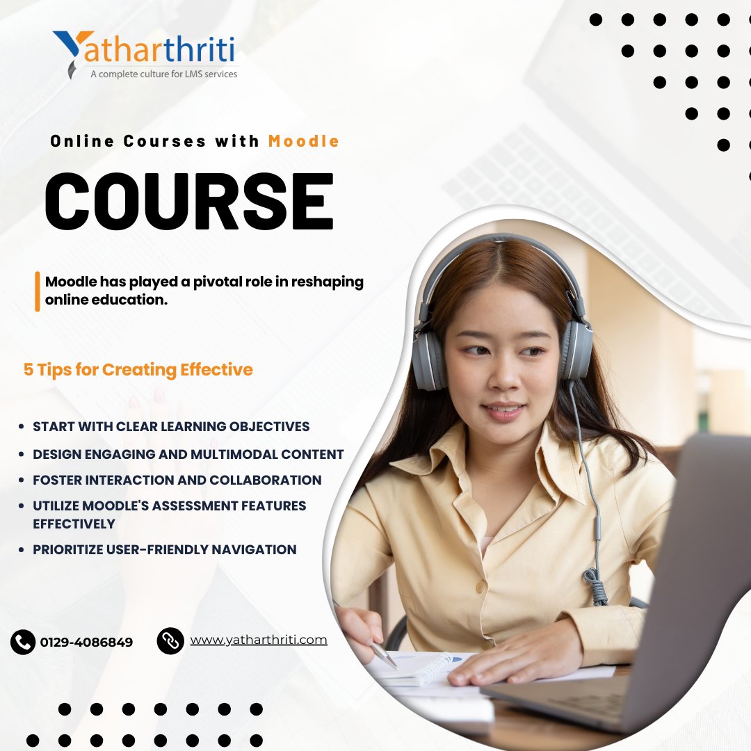 YatharthritiLtd's tweet image. 👉5 Tips for Creating Effective Online Courses with Moodle
👉Read the full article here: bit.ly/47nVIsy
#MoodleCourse #MoodleDevelopment #MoodleOnlineCourses #MoodleCustomization #lmsCourses #lmssolutions #onlinemoodle #onlinelearning