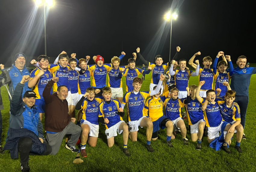 BallinkillenHC's tweet photo. Congratulations to our U15 team who had a great victory over Carlow town this evening to win the Div 2 Carlow County  Championship in the centre of excellence. It’s a fantastic achievement to do 2 in a row. Well done to all involved 🏆 https://t.co/oVm2VKmmdr