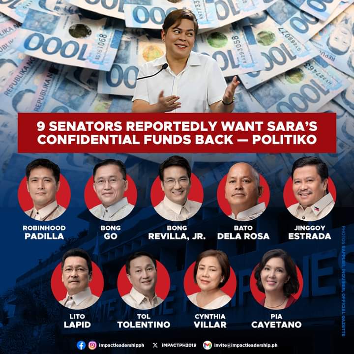 KALABAN NG...?

At least nine senators reportedly want to reinstate Vice President Sara Duterte's P650 million confidential funds, despite the House of Representatives' decision to reallocate them for national security, particularly in the West Philippine Sea.

#BantayBudget2024