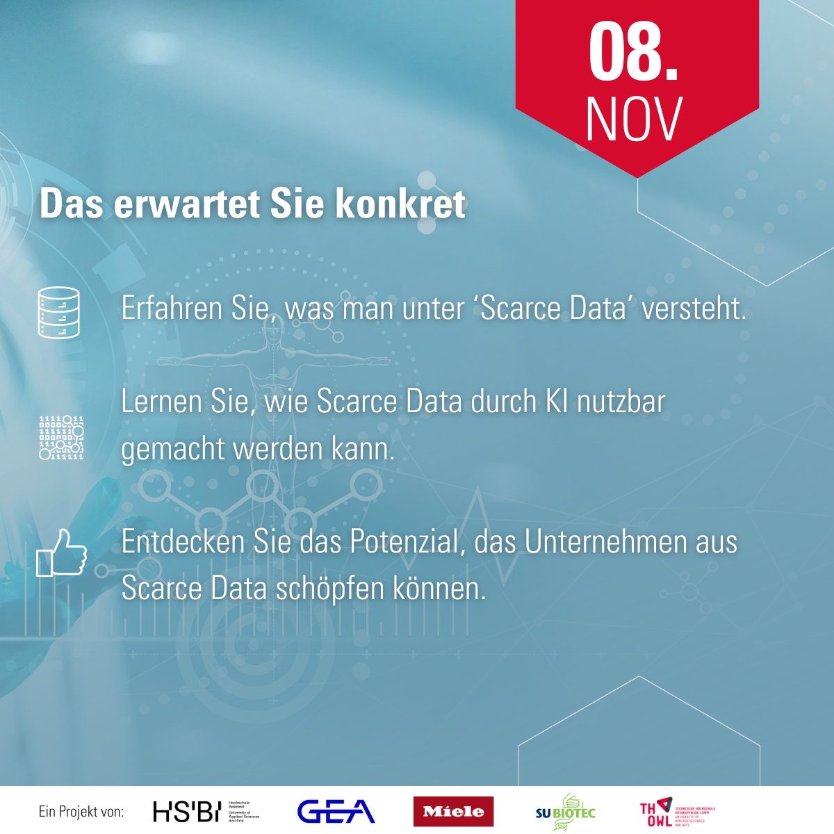 itsOWL_Cluster's tweet image. Wie können Maschinelles Lernen und Informationsfusion eingesetzt werden, um auch mit kleinen Datenmengen zu funktionieren? 

Genau darum geht es morgen bei ‘Inside it’s OWL':  
📆 08.11. | 16-17 Uhr
👉Noch schnell anmelden: shorturl.at/kxTY7 

#scarcedata #machinelearning