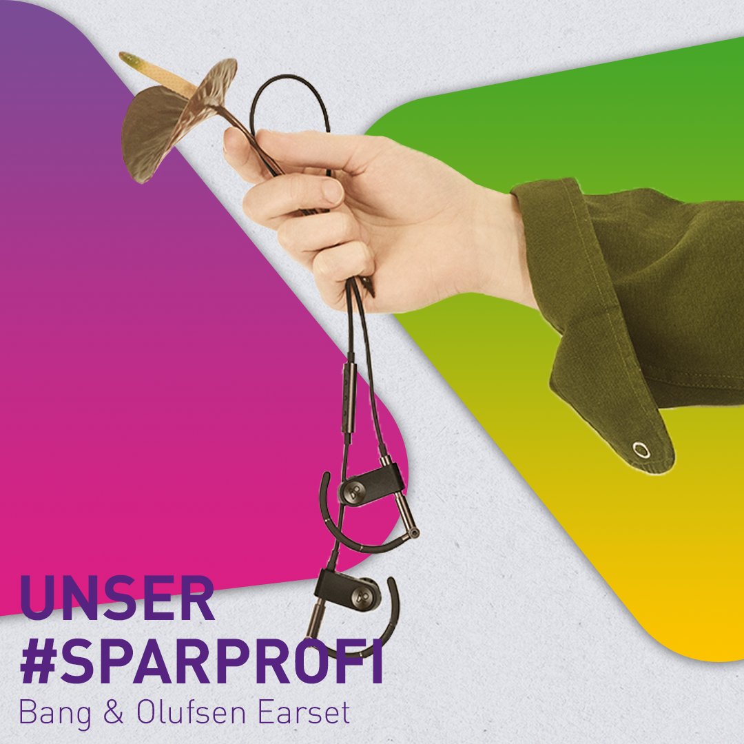 Unser #sparprofi
Die Bang &amp; Olufsen Earset

Das Earset bewahrt das ikonische Design der Original-Earset-Ohrenstöpsel der 1990er Jahre und modernisiert gleichzeitig die schnittigen Teleskopbügel und die Ohrenbügel, um besser auf die Ohren von Musikliebhabern zu passen.