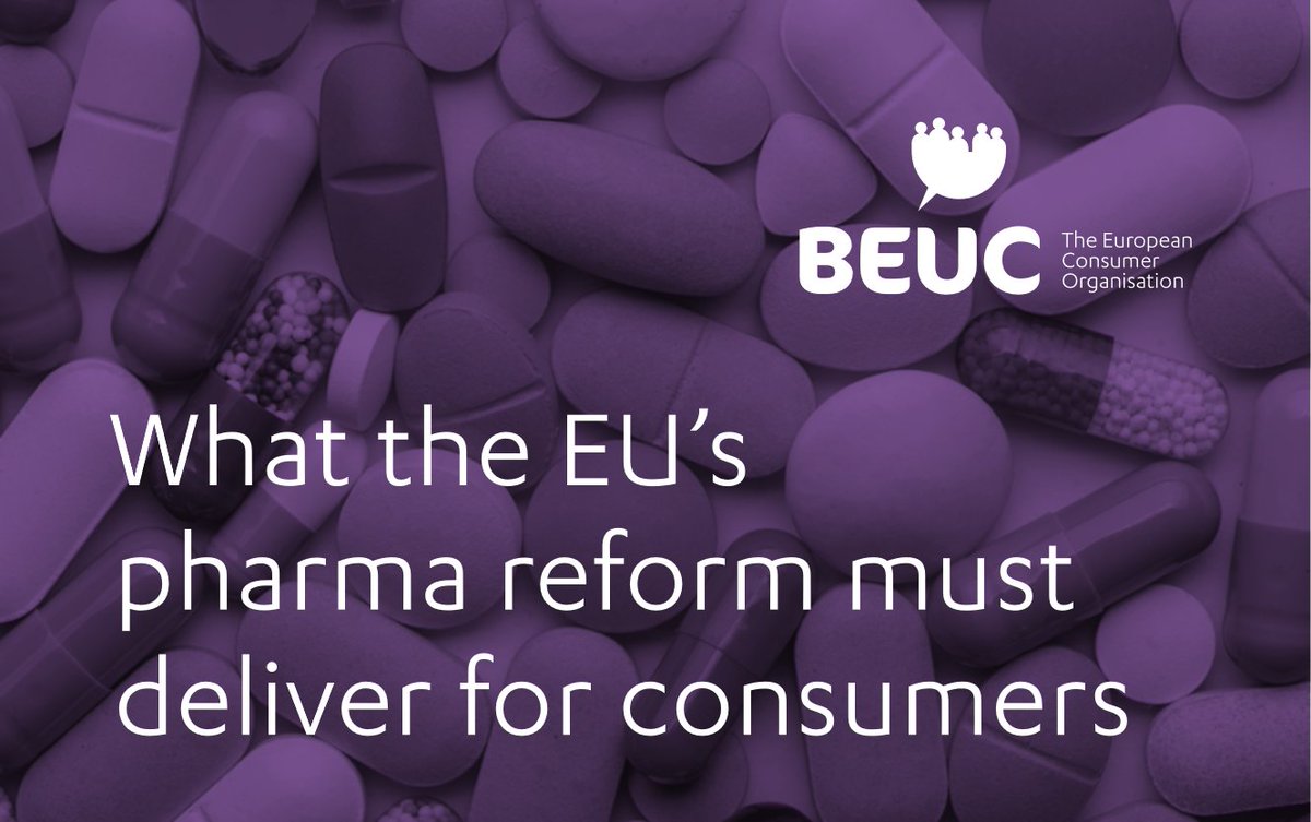 The Consumer Voice (@beuc) on Twitter photo This morning, <a href="/WeissPernille/">Pernille Weiss-Ehler</a> & <a href="/woelken/">Tiemo Wölken 🇪🇺</a> will present their versions of the key texts in #EUPharmaStrategy to the <a href="/Europarl_EN/">European Parliament</a>. These reforms are crucial to improve patient access to medicines, something <a href="/beuc/">The Consumer Voice</a> has repeatedly called for. This morning, <a href="/WeissPernille/">Pernille Weiss-Ehler</a> & <a href="/woelken/">Tiemo Wölken 🇪🇺</a> will present their versions of the key texts in #EUPharmaStrategy to the <a href="/Europarl_EN/">European Parliament</a>. These reforms are crucial to improve patient access to medicines, something <a href="/beuc/">The Consumer Voice</a> has repeatedly called for.