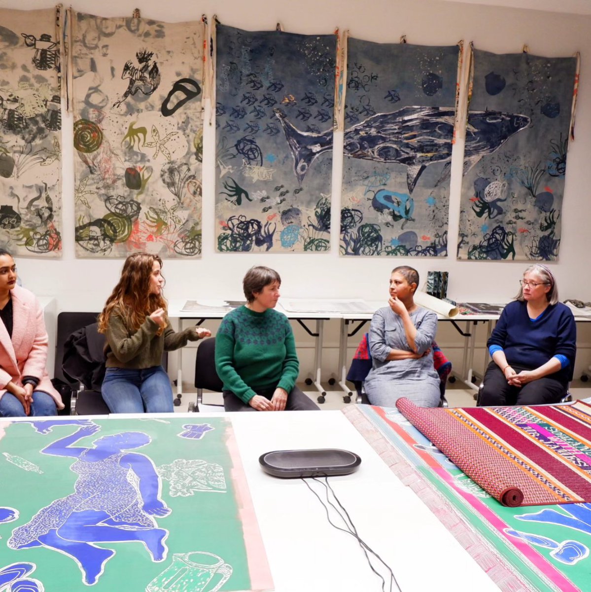 CotronaSofia's tweet image. Had the honour &amp;amp; pleasure of hosting an #artisttalk with @AnupaGardner &amp;amp; Claire Barclay at @EdinburghPrints as part of the programme of events for #FromWhereIStand an #exhibition I #curated with @futureflow2022.

More events to come, visit #FWIS open until Dec 3rd!