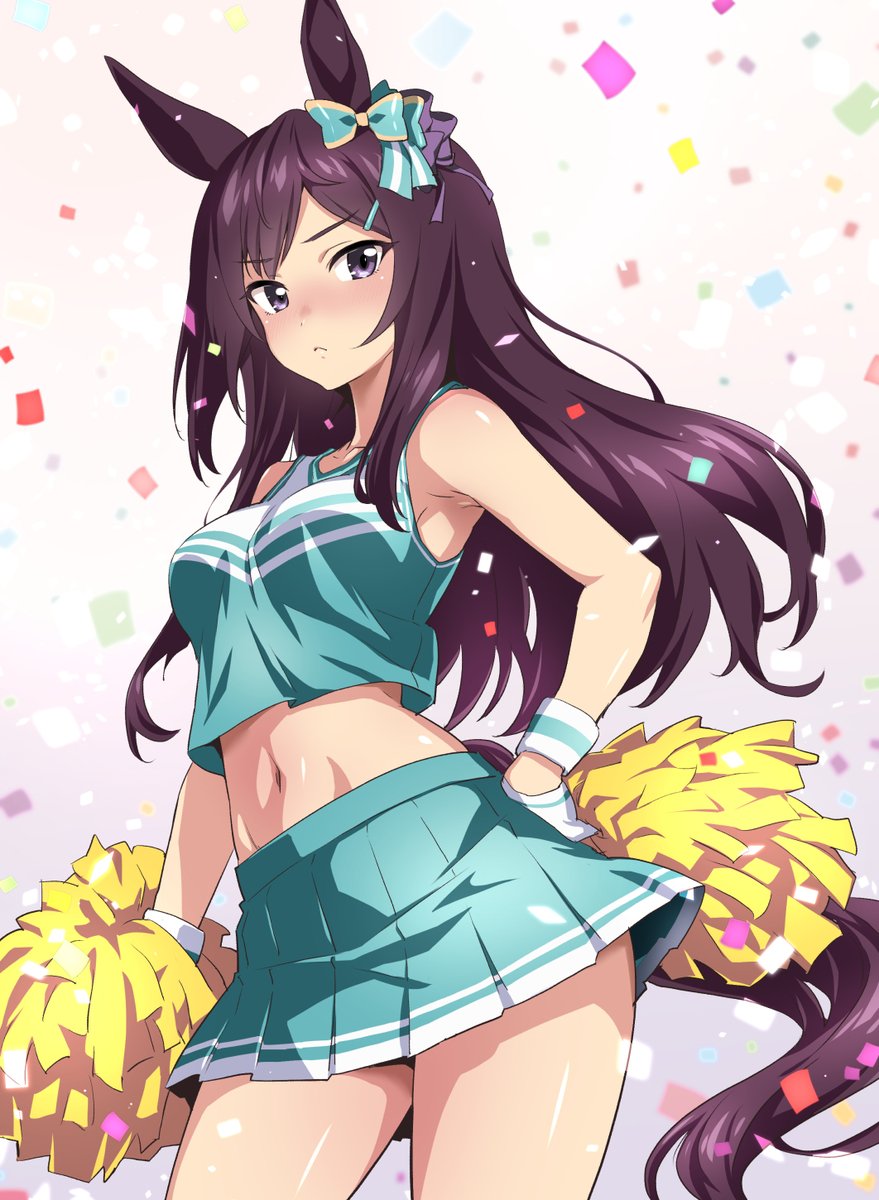 メジロドーベル(ウマ娘) 「ドーベルとダスカで #いいおなかの日 」|GUY(中平凱)のイラスト