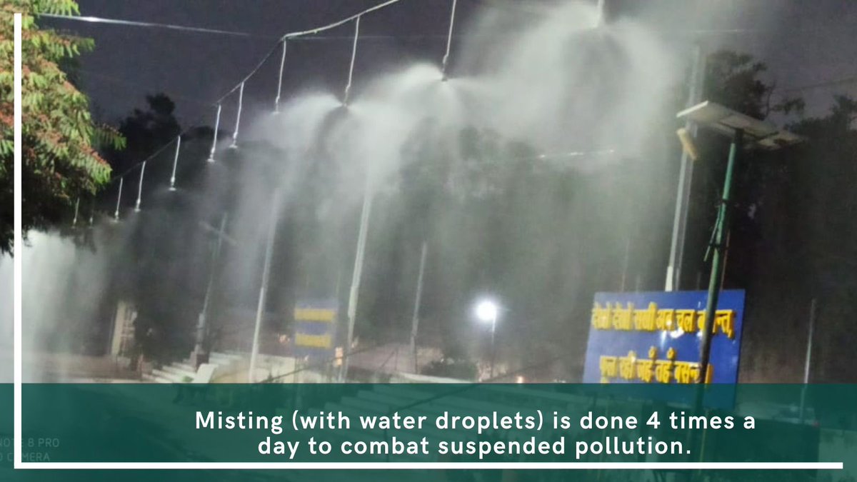 astutibb's tweet image. Some of the Simple and Effective initiatives taken by #Dayalbagh to improve #AirQuality are: 1. #Misting (with water droplets) which is done 4 times a day to combat suspended pollution.

#DayalbaghModel #DayalbaghWayOfLife 

(Follow the thread to know more)