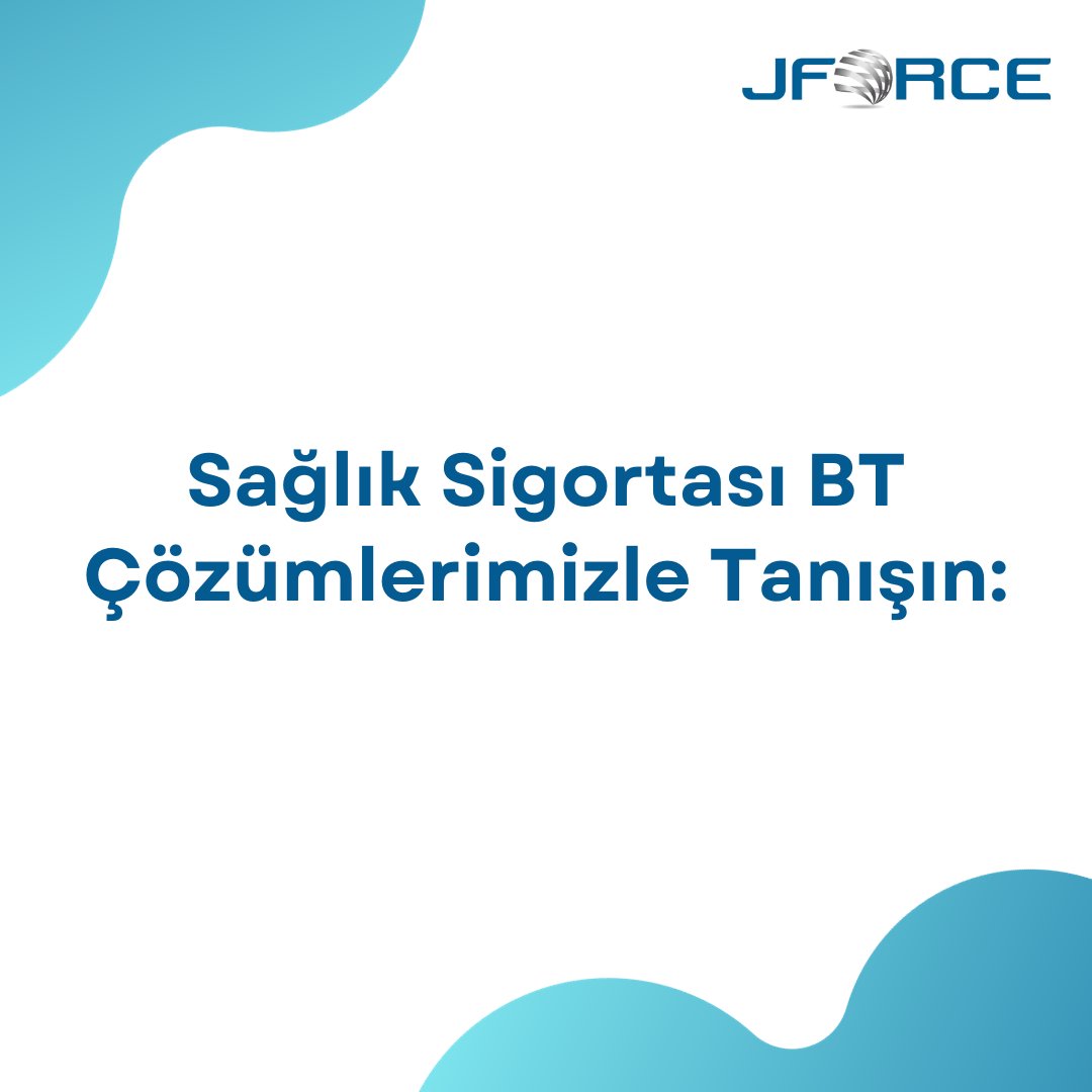 Sağlık Sigortası BT çözümlerimizle işlerinizi kolaylaştırın! 

🩺 Poliçe Yönetimi, 📑 Talep İşleme, 🤝 Müşteri Deneyimi, 📊 Veri Analizi ve 🔒 Uyumluluk. 

Siz neredeyseniz, biz oradayız! 

#JFORCE #BTSigortaÇözümleri