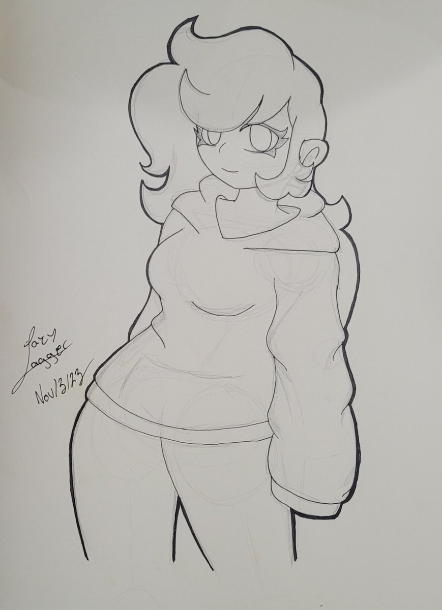 lazy_lagger's tweet image. I finished it (it&apos;s just an outline ik) here&apos;s my alien oc human look 😅😅 #art #traditionalart #alienOc
#hobby #forfun