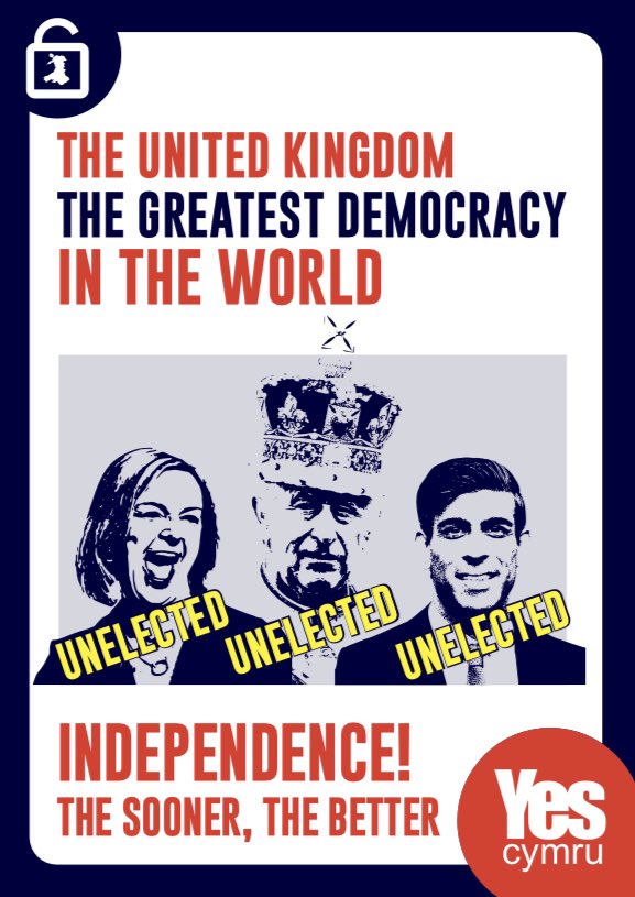 YesCymru's tweet image. It’s the King’s Speech today.

Just a reminder of how “the greatest democracy in the world”🙄 actually functions 👇