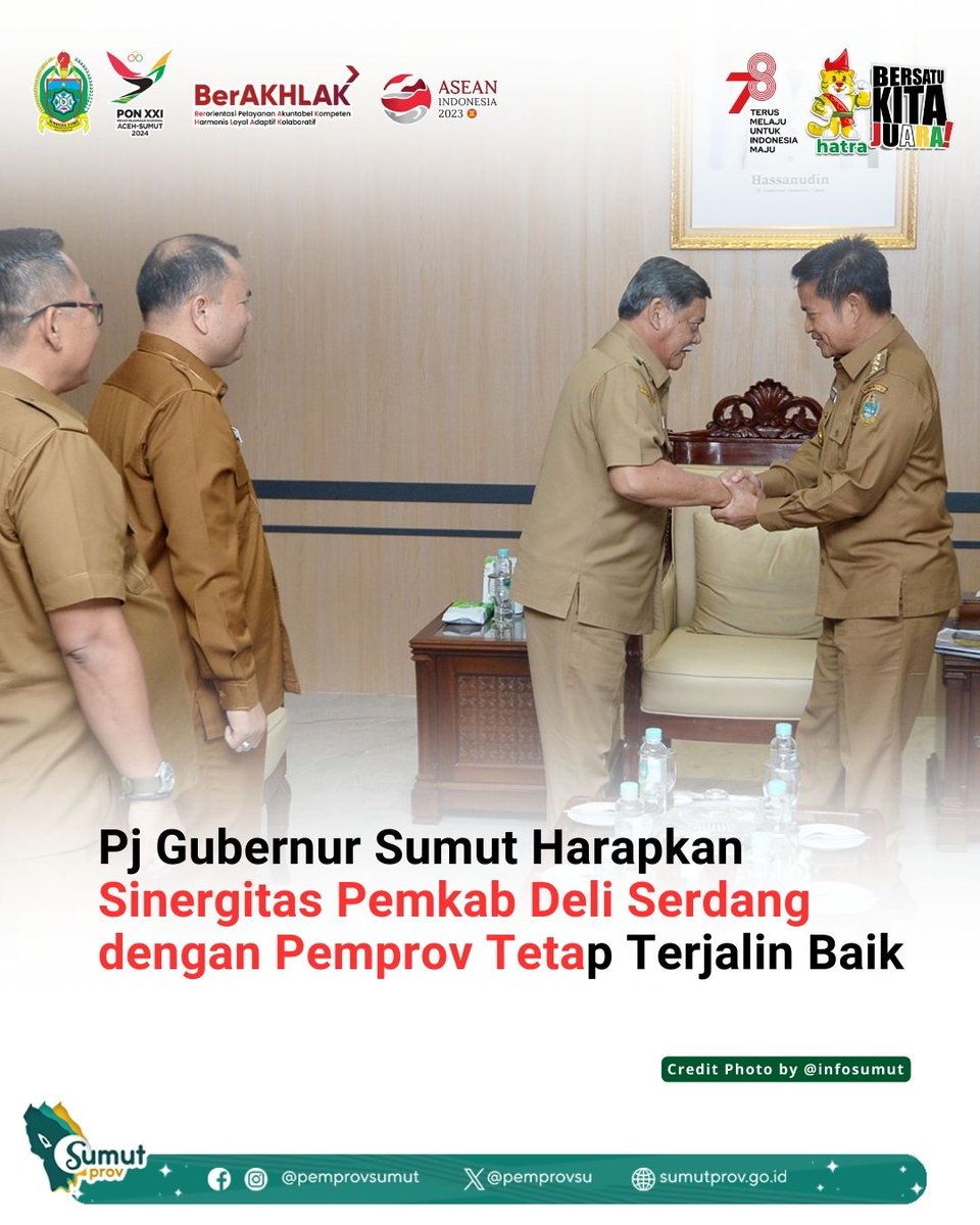 pemprovsu's tweet image. Pj Gubernur Sumut Harapkan Sinergitas Pemkab Deli Serdang dengan Pemprov Tetap Terjalin Baik

selengkapnya berita dapat diakses melalui Website : sumutprov.go.id

@kemendagri #PjGubernurSumut #Audiensi #PemprovSumut #SumateraUtara #SumutSmartProvince