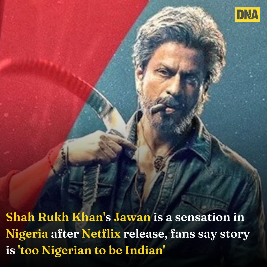 dna's tweet photo. #Atlee's #ShahRukhKhan-starrer #Jawan has found new fans in #Nigeria after the film released on #Netflix last week

Read more: https://t.co/qWhz9dPnq9

#DNAUpdates | #JawanOnNetflix https://t.co/lYcBo7oEAp