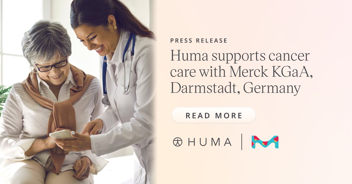 Huma (@humaforhealth) on Twitter photo Weโve partnered with Merck KGaA to develop a digital solution for cancer patients. Our goals:
๐Increase adherence to treatments
๐ Deliver timely educational content
๐ Support connections between patients & caregivers
hubs.la/Q027_JGQ0
<a href="/MerckHealthcare/">Merck Healthcare</a> <a href="/EMDSerono/">EMD Serono</a> Weโve partnered with Merck KGaA to develop a digital solution for cancer patients. Our goals:
๐Increase adherence to treatments
๐ Deliver timely educational content
๐ Support connections between patients & caregivers
hubs.la/Q027_JGQ0
<a href="/MerckHealthcare/">Merck Healthcare</a> <a href="/EMDSerono/">EMD Serono</a>