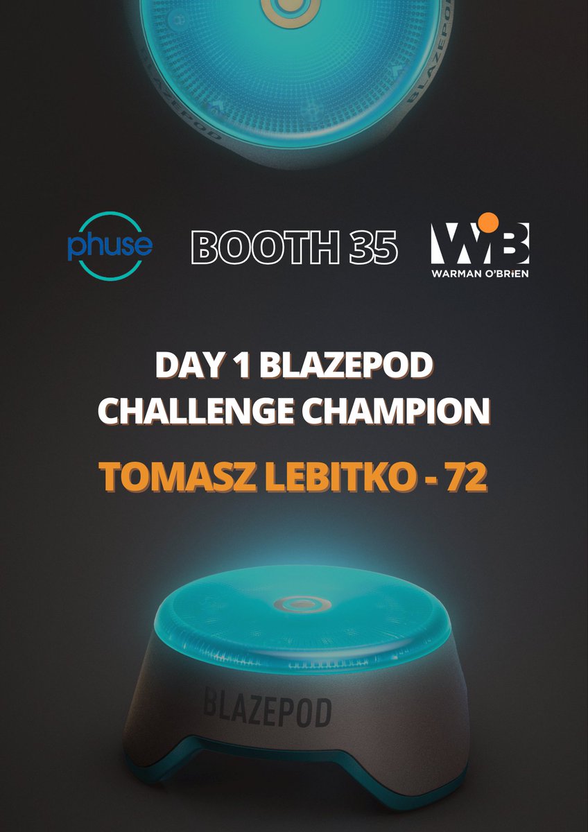 WarmanOBrien's tweet image. Can you beat this score? Come to BOOTH 35 and take the Blazepod challenge for a chance to win the game.
@PHUSETwitta EU Connect
Don't miss out!
#PHUSEEUConnect #PHUSE #SASProgramming #StatisticalProgramming #LifeSciences
