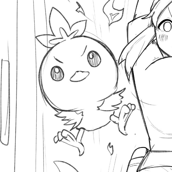 (Skeb) wip アチャモかわいい♡ 