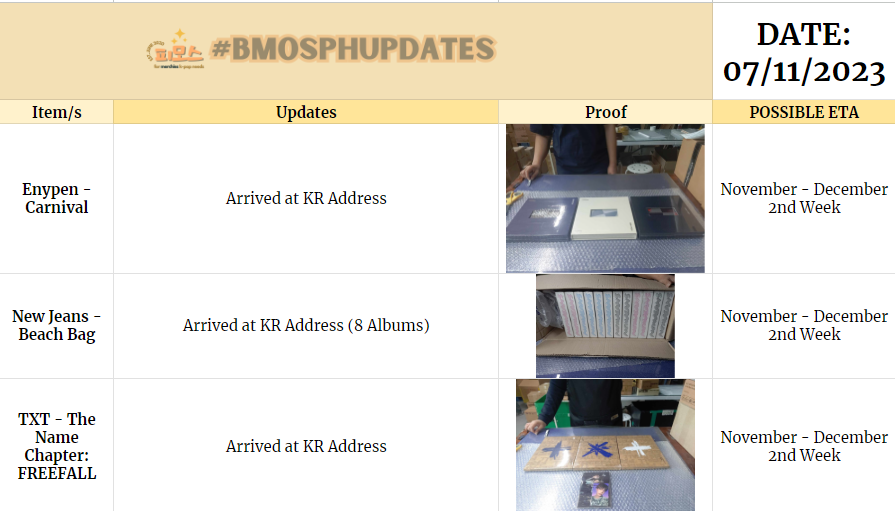 BMOSPHTwt's tweet photo. #BMOSPHUpdates ๐ซด
Greetings Merchies! The updates are here! Kindly read carefully and for those who have unsettled payments kindly take note.
I will check DMs later. Have a great day! https://t.co/8E718Yp6sV
