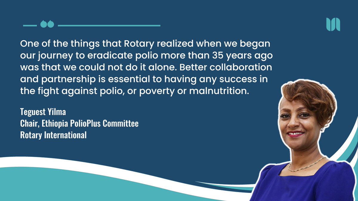 In partnership🤝, real and lasting change is possible. 

In her interview with @devex, Teguest Yilma shares more about how Rotary's integrated PolioPlus program has placed communities’ needs at its center, building bridges to a #StrongerWorld: endpol.io/479suNC #EndPolio