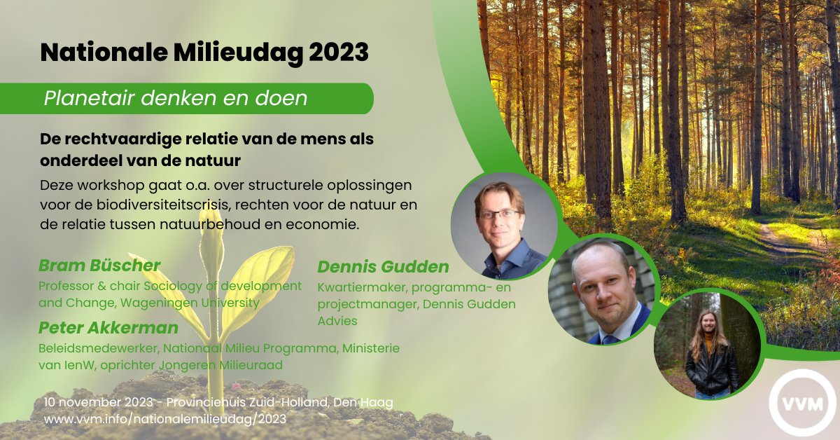 Komende vrijdag: de Nationale Milieudag 2023 over Planetair denken en doen! Komt allen! vvm.info/nationalemilie…