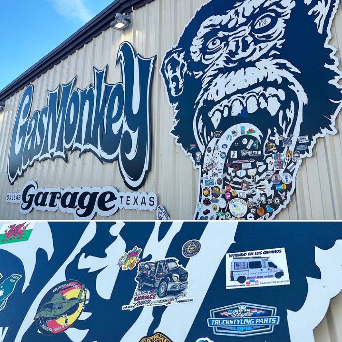 Popbangcolour's tweet image. There are over 1850 #ContinuousCar drawings that have been drawn so far, around 1000 of them have been produced as stickers.

I often wonder what they get stuck too &amp;amp; how far they travel. Well, here’s last_chance_recovery ‘s truck on the tongue of @GasMonkeyGarage in Texas.

Ace.