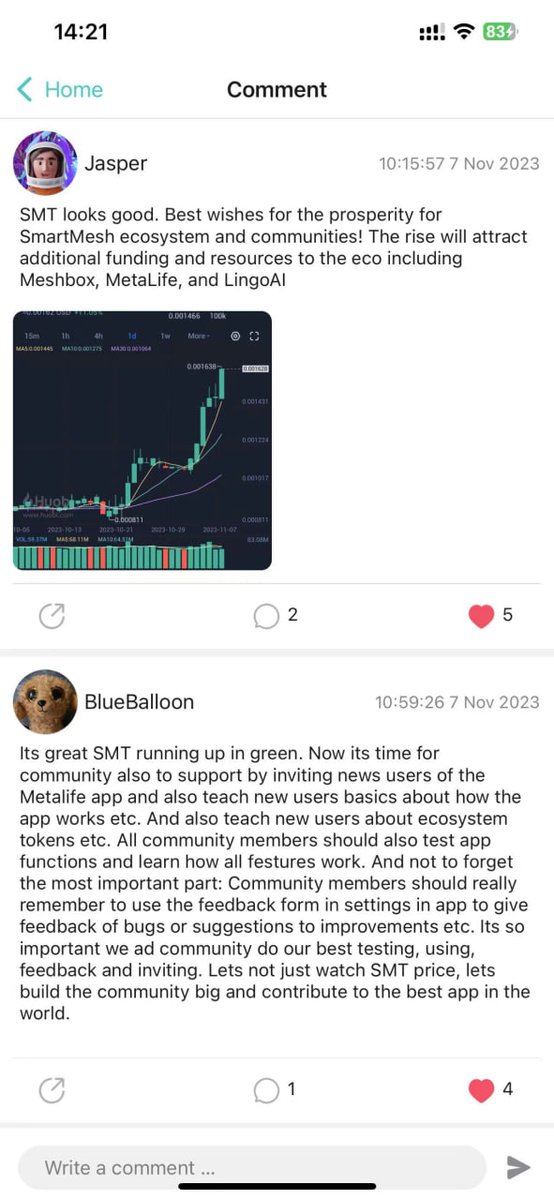 smart_mesh's tweet image. 🚀🚀 SmartMesh (SMT) is on a bullish trend!

coinmarketcap.com/currencies/sma…

#SmartMesh #SMT #Cryptocurrency #BullishTrend
