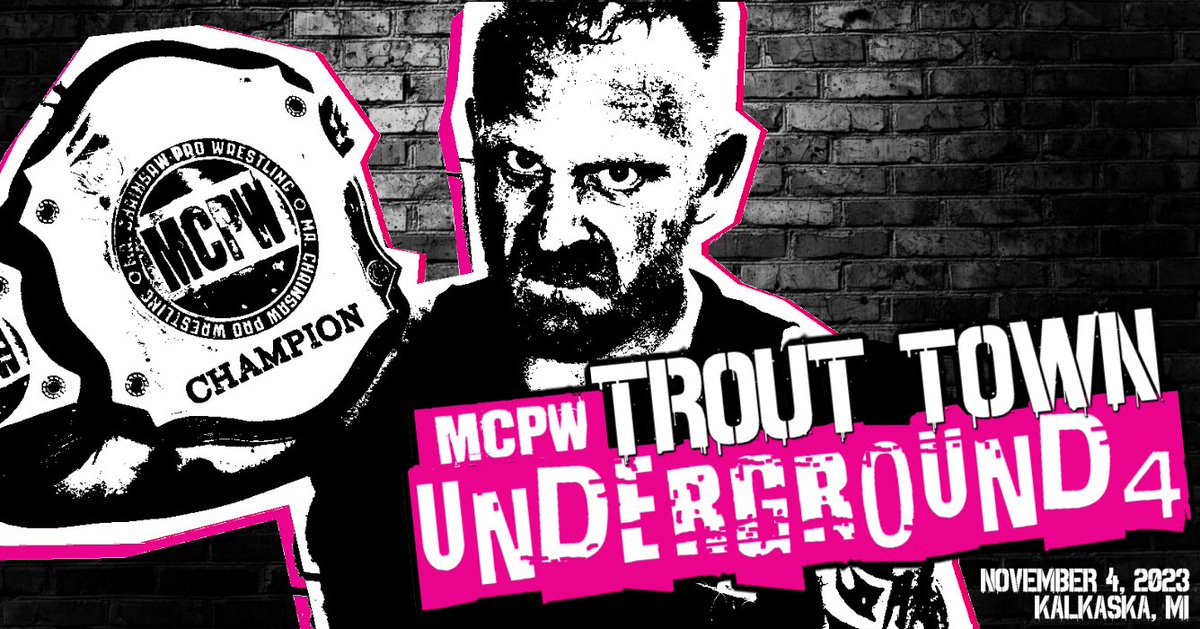 IWTV (@indiewrestling) on Twitter photo JUST ADDED
<a href="/MCPWOnline/">Mr. Chainsaw Pro Wrestling</a> presents
Trout Town Underground 4!
Featuring
<a href="/tommy_vendetta/">“The Lovable Psychopath” TOV</a> v <a href="/OTJeffKing/">Jeff King</a>
<a href="/AaronOrion/">Aaron Orion</a> v <a href="/JackPrice607/">Jack Price</a>
<a href="/DeathThreatArmy/">Death Threat Army(DTA)</a> v <a href="/SeanTylerFLDET/">"Faceless" Sean Tyler - PURGE</a> <a href="/KevinKalloway/">Kevin Kalloway</a>
<a href="/LaDonSanders/">LaDon Sanders</a> v <a href="/BrutusAtwell/">Brutus Atwell 🐊</a>
+ <a href="/iamjumalkyng/">Jumal Kyng</a> & more!
Watch it now
independentwrestling.tv/player/Gg7DagO… JUST ADDED
<a href="/MCPWOnline/">Mr. Chainsaw Pro Wrestling</a> presents
Trout Town Underground 4!
Featuring
<a href="/tommy_vendetta/">“The Lovable Psychopath” TOV</a> v <a href="/OTJeffKing/">Jeff King</a>
<a href="/AaronOrion/">Aaron Orion</a> v <a href="/JackPrice607/">Jack Price</a>
<a href="/DeathThreatArmy/">Death Threat Army(DTA)</a> v <a href="/SeanTylerFLDET/">"Faceless" Sean Tyler - PURGE</a> <a href="/KevinKalloway/">Kevin Kalloway</a>
<a href="/LaDonSanders/">LaDon Sanders</a> v <a href="/BrutusAtwell/">Brutus Atwell 🐊</a>
+ <a href="/iamjumalkyng/">Jumal Kyng</a> & more!
Watch it now
independentwrestling.tv/player/Gg7DagO…