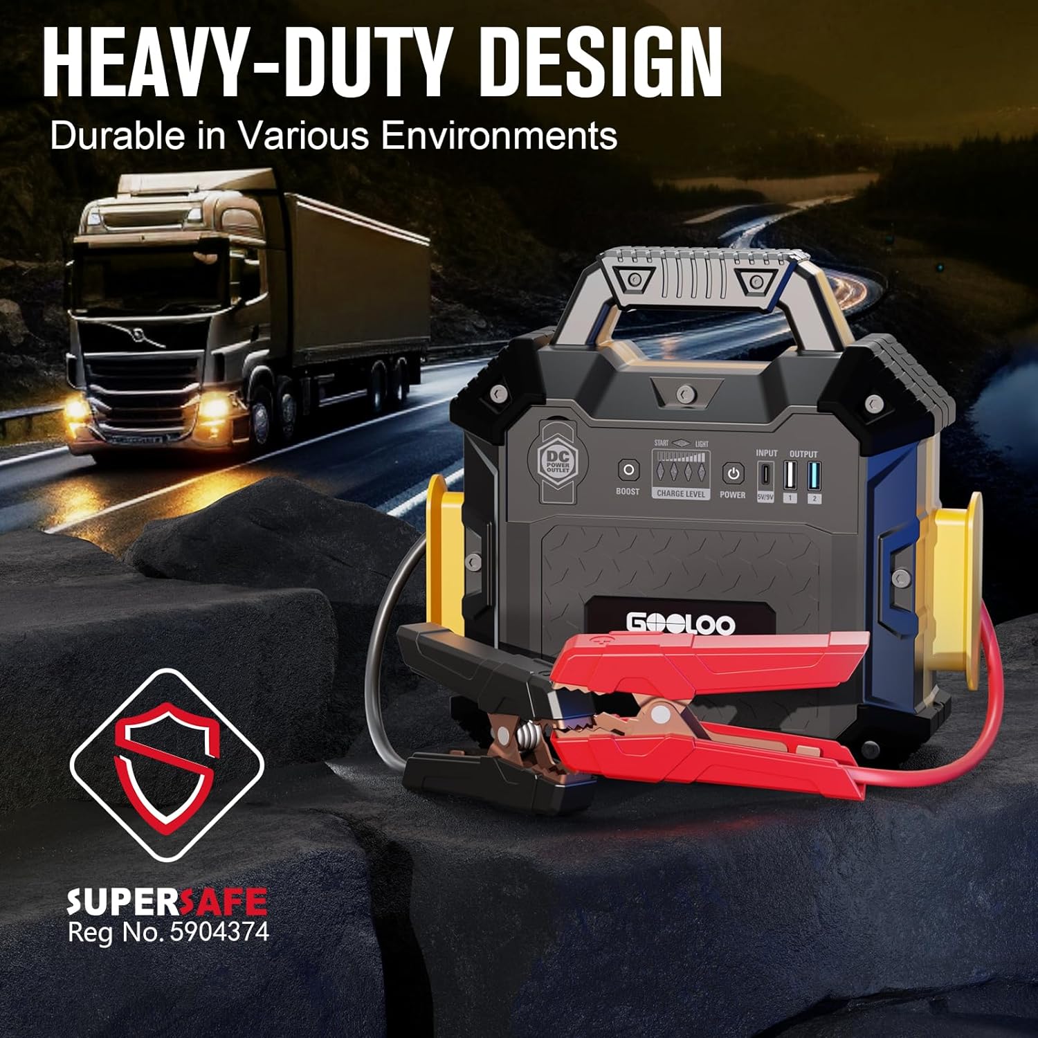 Jump box for truck outlet