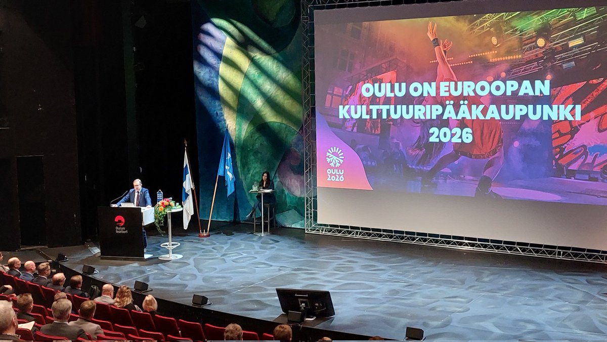 PakMarjo's tweet image. Kunnat(kin) tarvitsevat yhteistyötä. Tästä hieno osoitus on #Oulu2026  kuttuurikaupunkihanke, jota nimestä huolimatta on mukana tekemässä osaksi kulttuuriamme 41 kuntaa, tuo esille kaupunginjohtaja @seppo_tweets @ppliitto #maakuntapäivät. #elinvoima #kulttuuri @Oulu2026offici