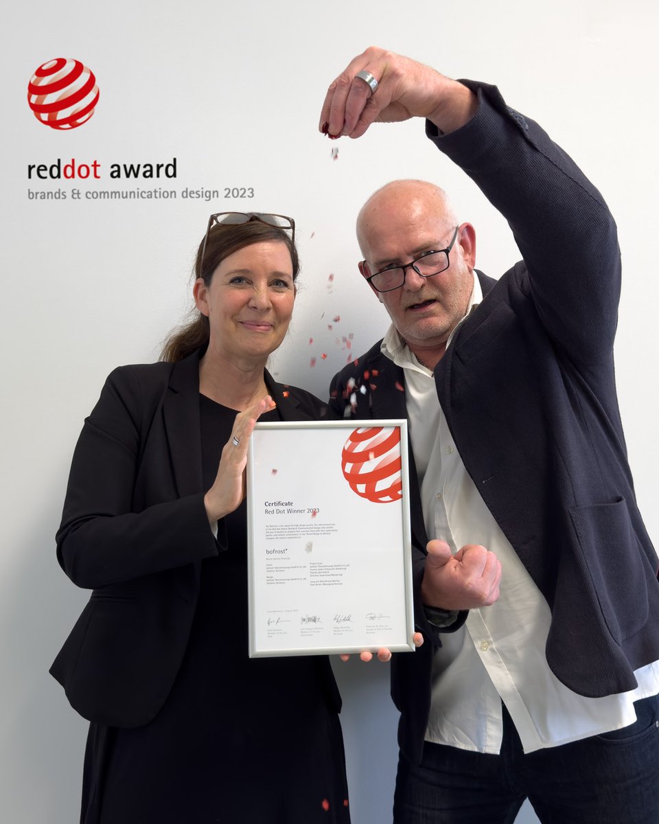 bofrost* (@bofrostde) on Twitter photo And the winner is... bofrost*!🎉🎊 Nach dem #GermanBrandAward folgt der #RedDotAward. Wir freuen uns sehr, in der Kategorie "Brands & Communication Design" gewonnen zu haben! Es bestätigt einmal mehr, dass nicht nur unsere Kunden und wir den modernen Markenauftritt lieben! And the winner is... bofrost*!🎉🎊 Nach dem #GermanBrandAward folgt der #RedDotAward. Wir freuen uns sehr, in der Kategorie "Brands & Communication Design" gewonnen zu haben! Es bestätigt einmal mehr, dass nicht nur unsere Kunden und wir den modernen Markenauftritt lieben!