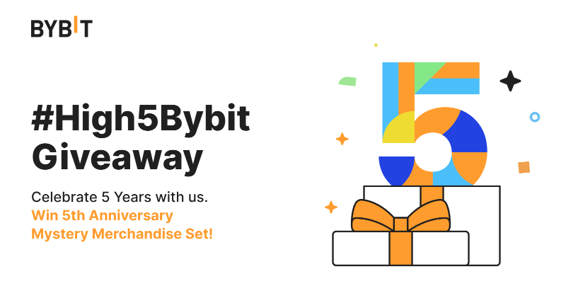 Bybit_Official's tweet photo. Celebrate 5 amazing years with Bybit 😎

Share your well-wishes and win our exclusive 5th Anniversary Mystery Merch Set 🎁

More creativity = Higher chances of winning 🏆

👇Join the giveaway now!

#High5Bybit #WeAreBybit