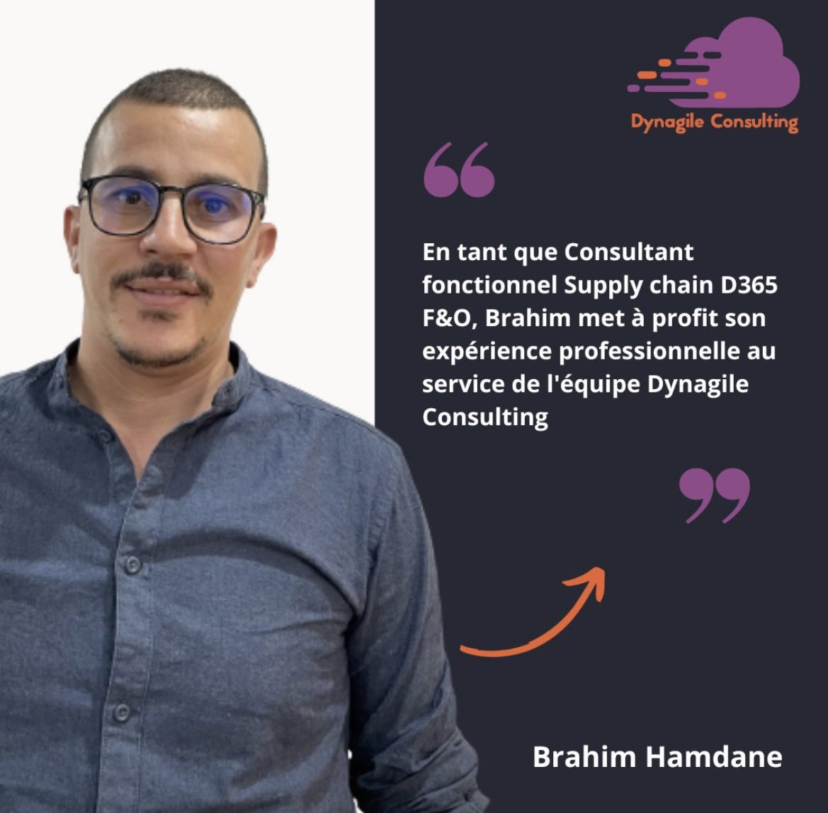 dynagile's tweet image. Bienvenue à Brahim qui intègre Dynagile Consulting en tant que Consultant fonctionnel Supply chain D365 F&amp;amp;O. 

Dynagile Consulting est en plein essor ! 🚀 contactez nous sur notre page web pour rejoindre l’équipe.

#dynagile #bienvenue #recruitmentnews