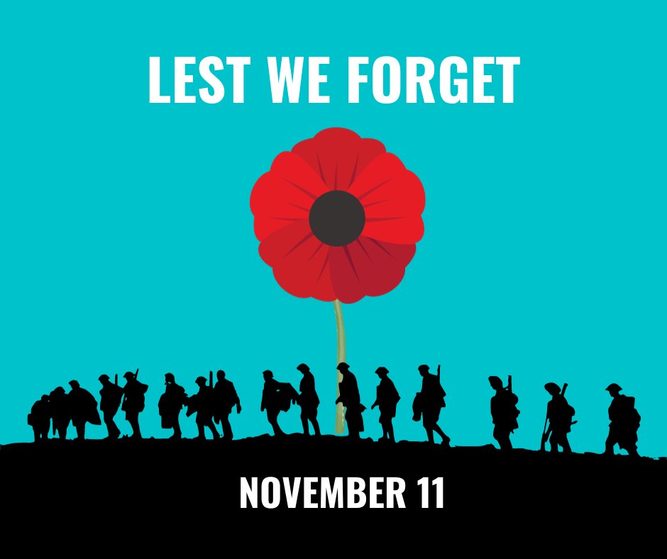 "They shall grow not old, as we that are left grow old:
Age shall not weary them, nor the years condemn.
At the going down of the sun and in the morning
We will remember them"
For the Fallen by Laurence Binyon

#ArmisticeDay #LestWeForget