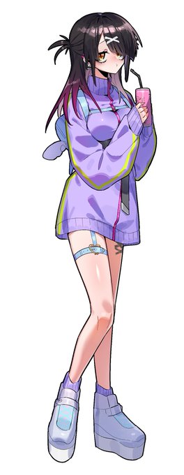 可愛い女描いた 