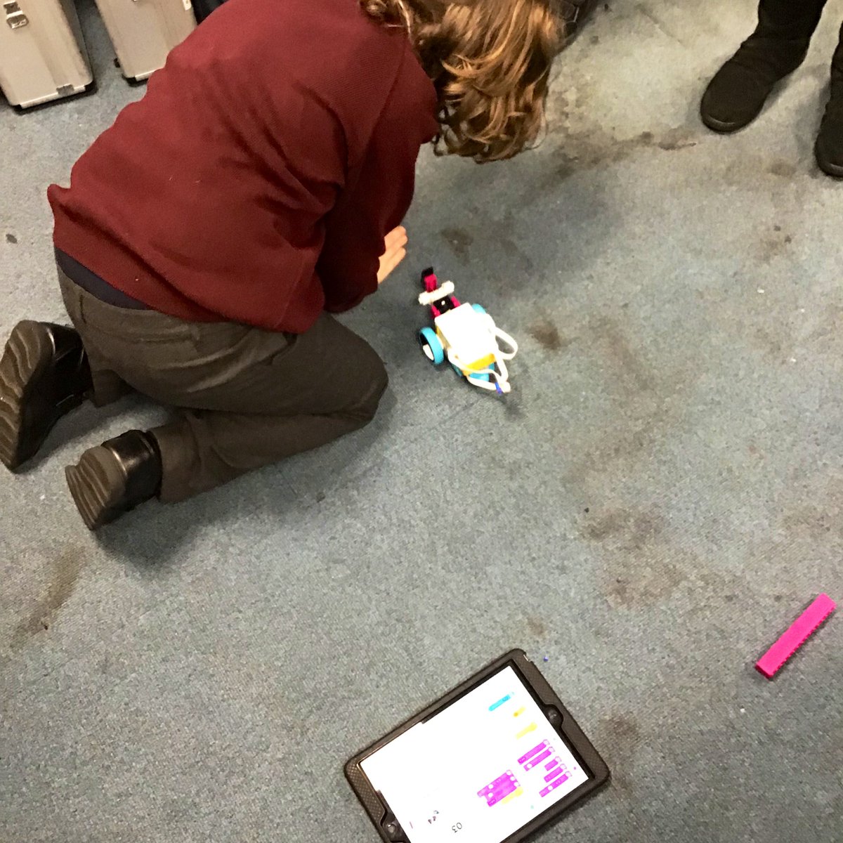 StCeciliascjs's tweet photo. Year 5 learning to code programmable systems, LEGO Spike, thanks to @HiimpactJohanna
Children putting all their coding skills to practice! #StCeciliasComputing https://t.co/Ro7oW9EXpm
