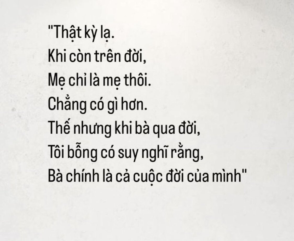 MnhT22374894's tweet image. Là mẹ, mất đi rồi mới thấy hối hận sao ta không tốt với mẹ hơn 
#baihoccuocsong #read #readbook #loveX