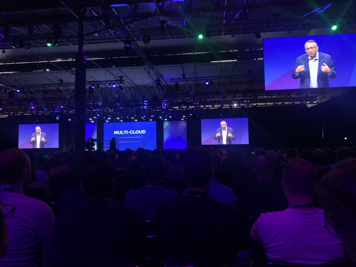 nat_murray's tweet image. Exciting stuff coming out of #VMwareExplore in Barcelona, and how VMware’s #cloudsmart approach can help us to harness the power of Generative AI. 
@RaghuRaghuram #MakingTechHuman