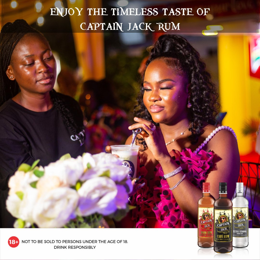 captainjackrum's tweet photo. Enjoy the timeless taste of Captain Jack Rum
#captainjackrum
#captainjackrum_official #rum #rumspirit #madeinnigeria
#drinks #drinkideas #cocktailsideas #drinkoftheday #lagoscocktail https://t.co/8lRaMNZbFk