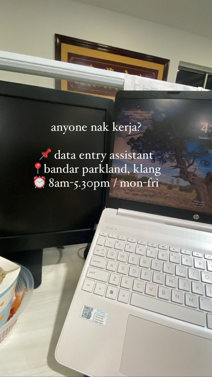 tipahhhhh's tweet image. let me know kalau ada yang cari kerja ya ☺️ dm me kalau berminat