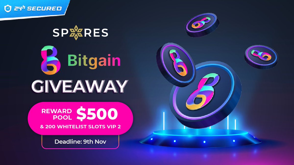 EmberNetwork_io's tweet photo. 📢 𝐆𝐈𝐕𝐄𝐀𝐖𝐀𝐘 𝐀𝐋𝐄𝐑𝐓: @Spores_Network 𝐗 @BitgainAi1

👉 JOIN NOW: https://t.co/nHbmWV6c4c
🏆 Prize Pool: $500 worth of $BGN & 200 #Whitelist VIP 2
⏰ Deadline: 10 AM UTC, Nov 9th

Get ready to claim your rewards! 🚀
#SporesLaunchpad #Spores #Bitgain #BGN #IDO #Airdrop #Giveaway