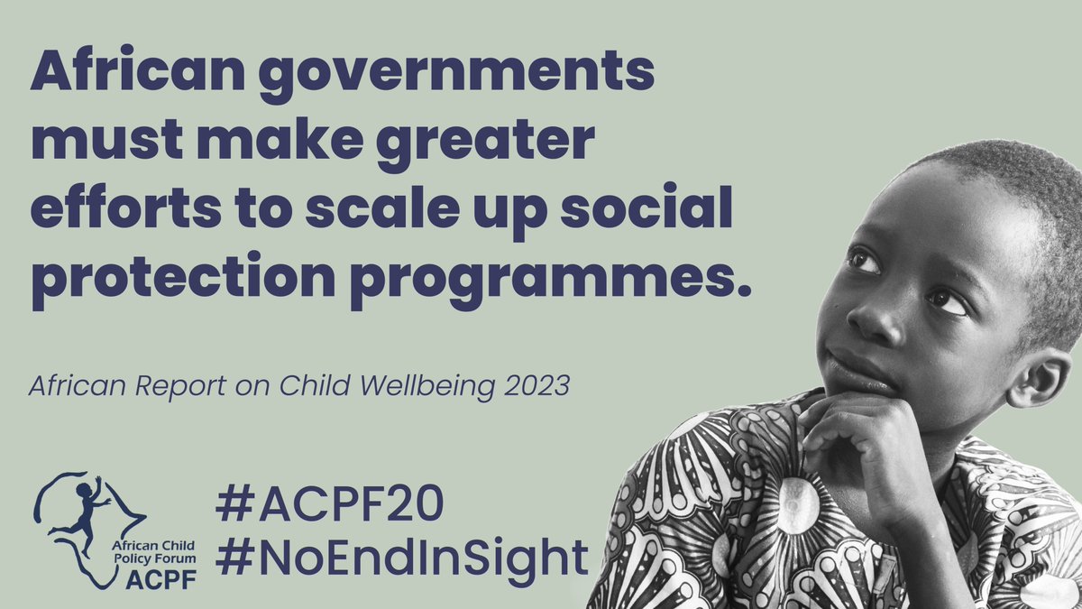 AfricanChildFrm's tweet photo. Social protection is key to tackling #child #hunger and #poverty in #Africa. Join our live events on Nov 14 & 15 to find out what we can do about it. https://t.co/p1nwb5cEbG #AfricaFitForChildren #EndChildHunger #EndChildPoverty #ACPF20 #NoEndInSight #JusticeNotCharity https://t.co/UehKvymdPr