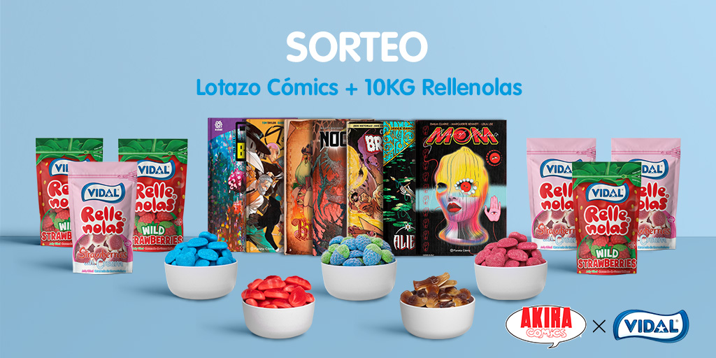 📚 SORTEAZO 🍬 250€ en premios

¿Quieres ganar un lotazo de cómics de <a href="/Akira_Comics/">Akira Comics</a> y 10 KILOS de Rellenolas?

💙 Síguenos a ambos
🔃 RT y responde #Yoleoconchuches toooodas las veces que quieras

SUERTEE☘️
Participa hasta el 09/11/2023