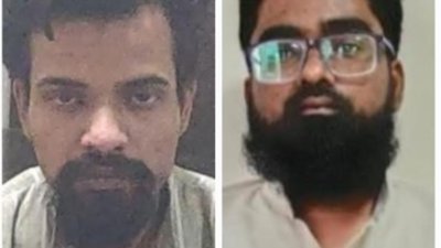 AskAnshul's tweet photo. UP ATS arrested 2 suspected ISIS terrorists - Abdullah Arsalan and Maaz Bin Tariq from Aligarh.

They were allegedly planning to carry out terror attacks in Uttar Pradesh.

Abdullah Arsalan is a BTech in petroleum chemical engineering and Maaz Bin Tariq is pursuing a BCom degree. https://t.co/oLpo0mbNxZ
