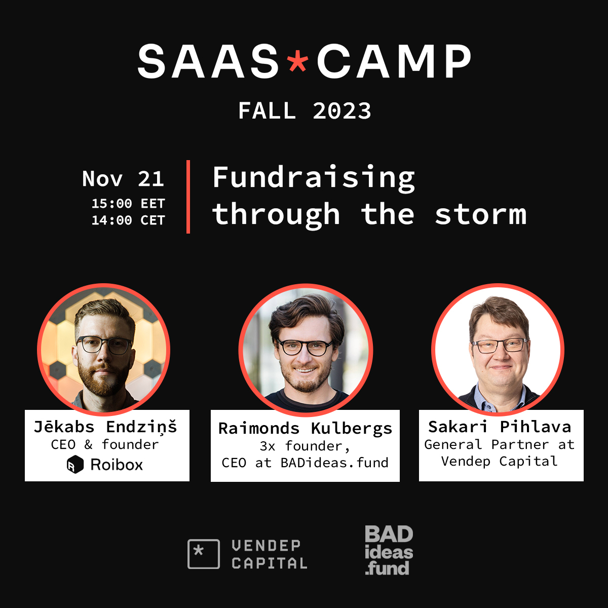 How do #VCs decide when and who to bridge?

November 21st, we'll walk through how #B2B #SaaS startups navigate the tough times and extend their runway without sacrificing growth or sometimes choose an exit.

Join here us02web.zoom.us/webinar/regist…