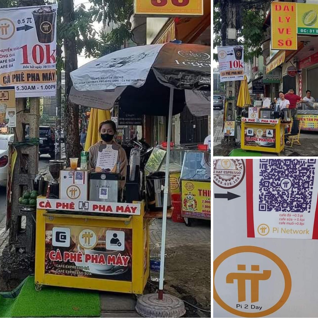 💜 Another #PiMerchant spotted in Vietnam🇻🇳 The 'CÁ PHÊ PHÁ MÁY' Coffee Stall (Food Cart) Accepts Full #PiPayment. Address #31 Bui Dinh Tuy P26, Binh Thanh District, HCMC, Vietnam..

Register now in PiNetwork:
minepi.com/EmerPi01
Invite code: EmerPi01

#PiNetwork #PiBarter
