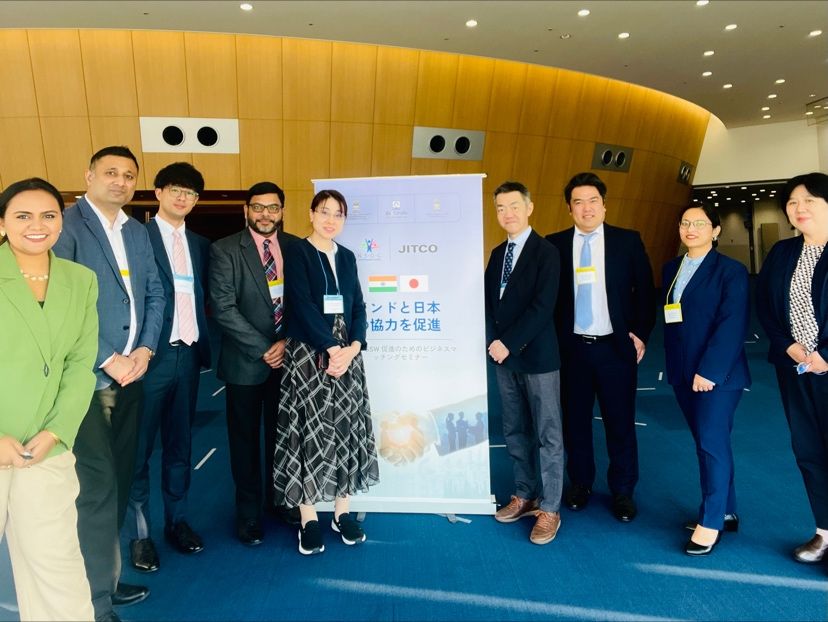 NSDCIndia's tweet photo. @IndianEmbTokyo @nsdciofficial @MSDESkillIndia @EduMinOfIndia @MEABharat The Tokyo seminar witnessed 45 participants from 17 Sending Organizations joining hands with key guests from the Embassy of India, NIFCO, and Zenken株式会社／Zenken Corporation, alongside the dedicated NSDC India team, bridging geographical boundaries.
#NSDCI #JITCO https://t.co/n12xT3SBiu