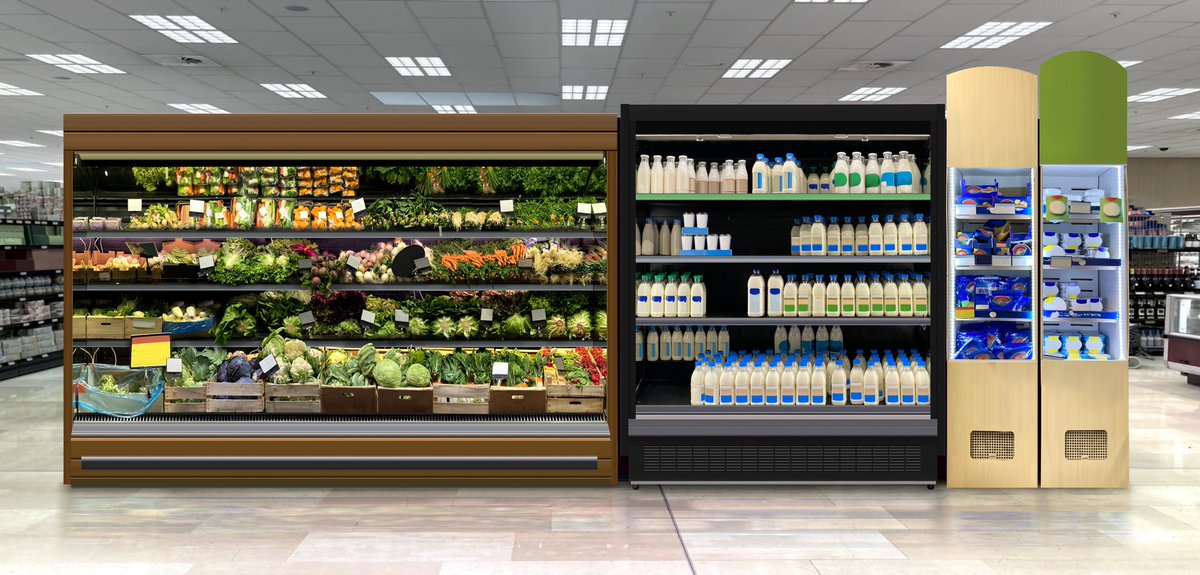 whatsontheshel1's tweet photo. Vegetables and Milk in open open refrigerators at supermarket
See more mockups✨👇
https://t.co/7Ik7hlt1EJ
#supermarketdesign #marketdesign #shelfdesign #shelvesdesign #grocerydesign #storedesign #shopdesign #fridgedesign #refrigeratordesign #milkdesign https://t.co/dcdnx5WJPS