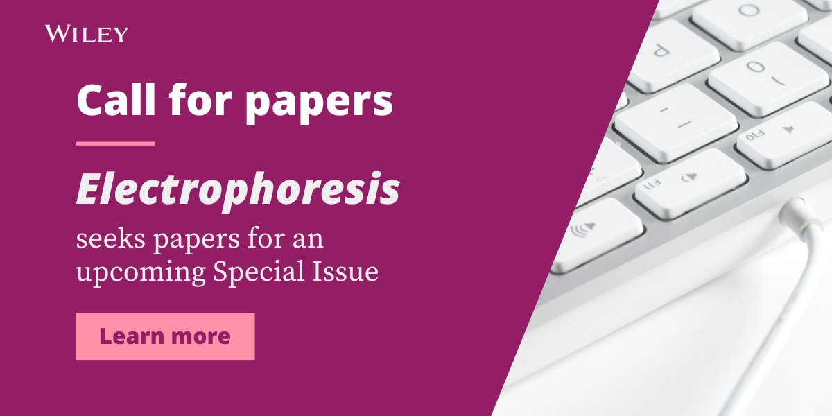 Electrophoresis is dedicating another Special Issue to Foodomics and Advanced Food Analysis. Check out the CFP and submit your paper.
<a href="/Electro28700254/">Electrophoresis</a> 

▶ow.ly/5IE450PajRg