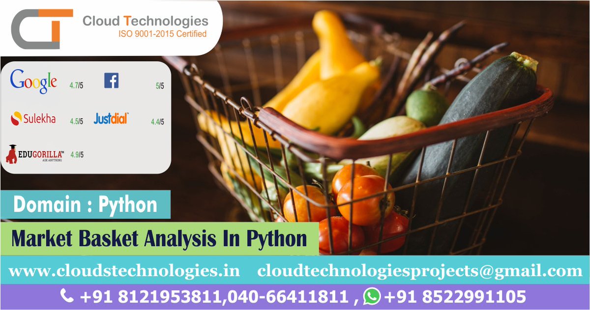 cloudtechpro's tweet image. 👉 Master Market Basket Analytics with Python. Turn Data into Profitable Insights. Unleash Your Learning Journey Today!
Mobile: +91 8121953811,

#pythonprojects #Machinelearningusingpython #javaprojects #java #ieeeprojects #ieeeandroidprojects #Pythonieeeprojects #btechprojects