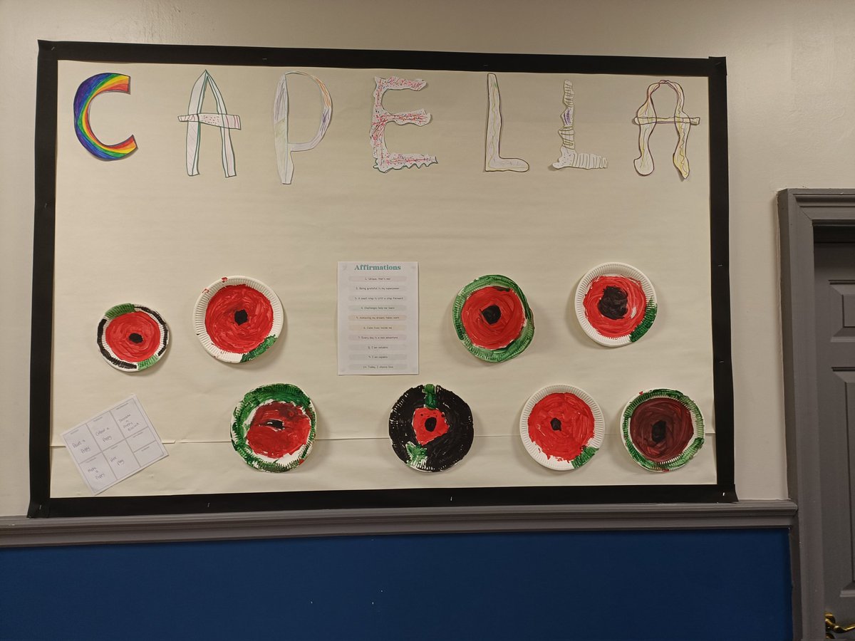 GrosvenorParkA's tweet photo. Capella started our week of remembrance activities with some poppy painting 🥀
@NWATrust 
#AfterSchoolClub 
#NeverForget
#papercraft
#paintingfun https://t.co/R2BKajlnlD