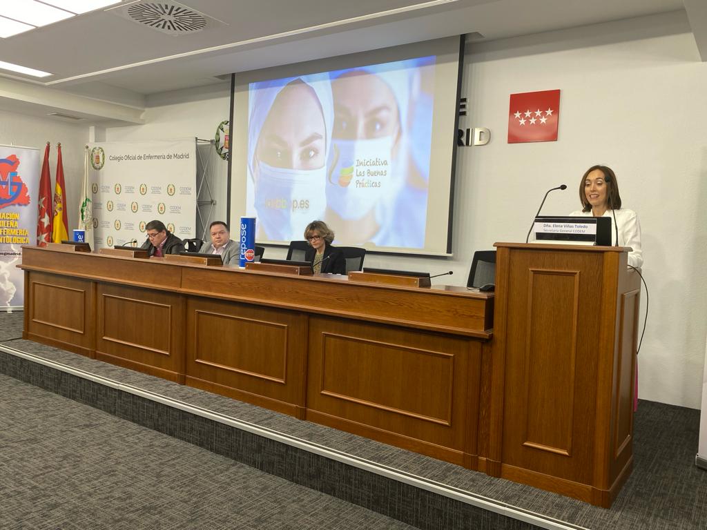 CODEMmadrid's tweet photo. ⏺️Da comienzo en la sede del CODEM el IX Simposio Internacional y VI Premios a las Buenas Prácticas 2023.
➡️Una iniciativa cuyo objetivo es fomentar la importancia de la prevención y la calidad en el ámbito de la atención asistencial.
#Enfermería #lasbbpp #enfermeras https://t.co/LeKHfNamey
