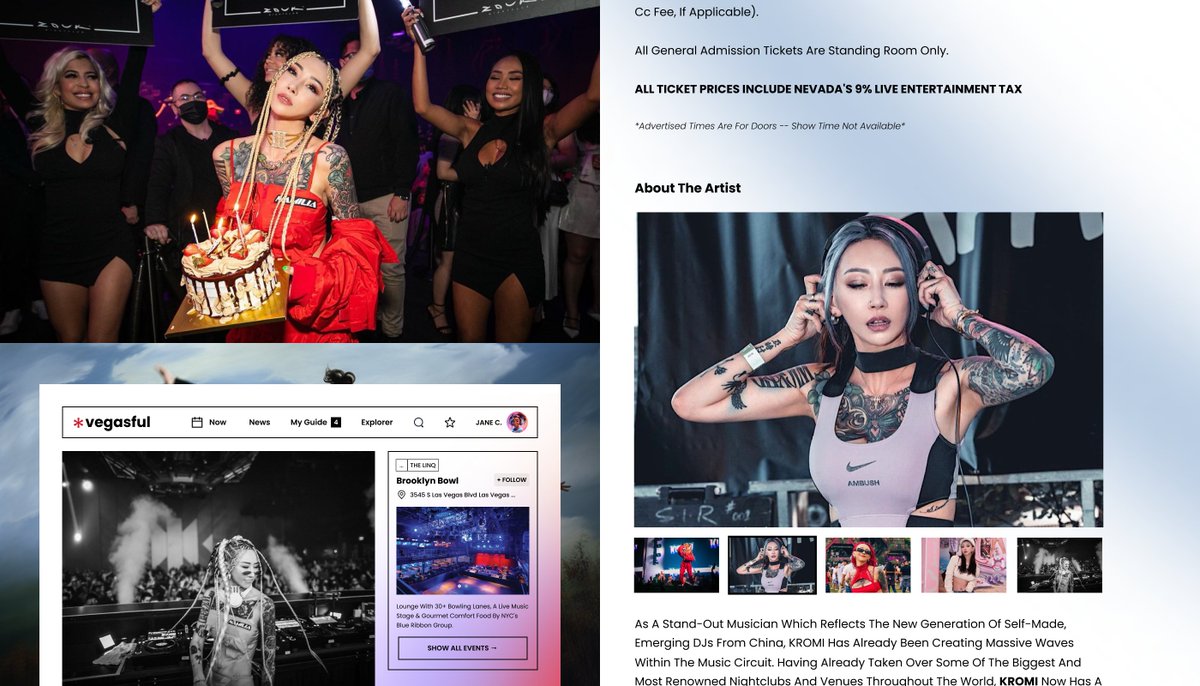 Another glance at our current design project.
A new way to Vegas. Follow Events, Performers, Venues and event tags to create a custom calendar of events

dribbble.com/shots/23000138…

#uiux #Ossmium #branding #webdesign #events #concerts #visualidentity